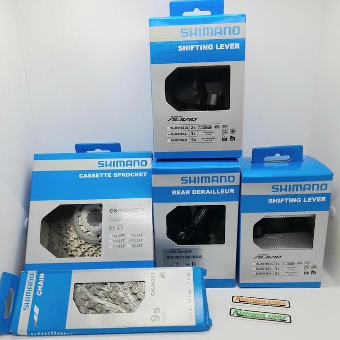 mini groupset shimano alivio 3x9 speed