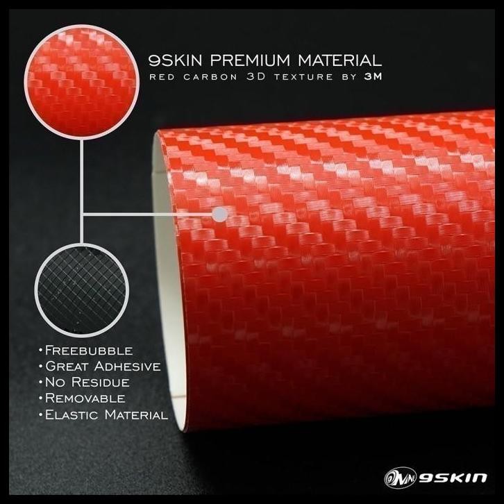 GRATIS ONGKIR GARSKIN ROG ZEPHYRUS M15 GU502 3M RED CARBON FRONT 