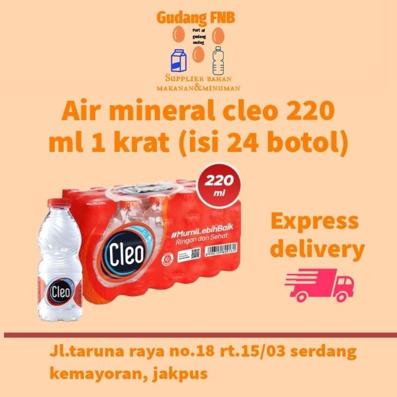 

FM Air Mineral CLEO 220ml Isi 24 Botol