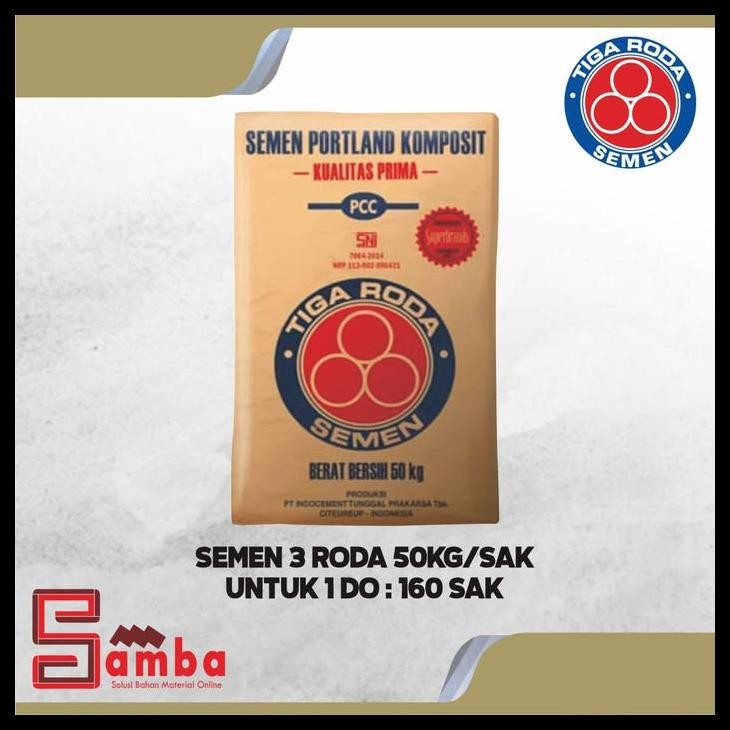 DISKON SEMEN TIGARODA 50 KG HARGA 1DO 160 SAK / SEMEN 3 RODA 