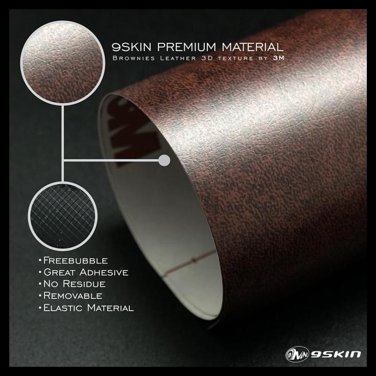 DISKON GARSKIN NINTENDO SWITCH OLED 3M BROWN LEATHER LCD PANEL !!!!!