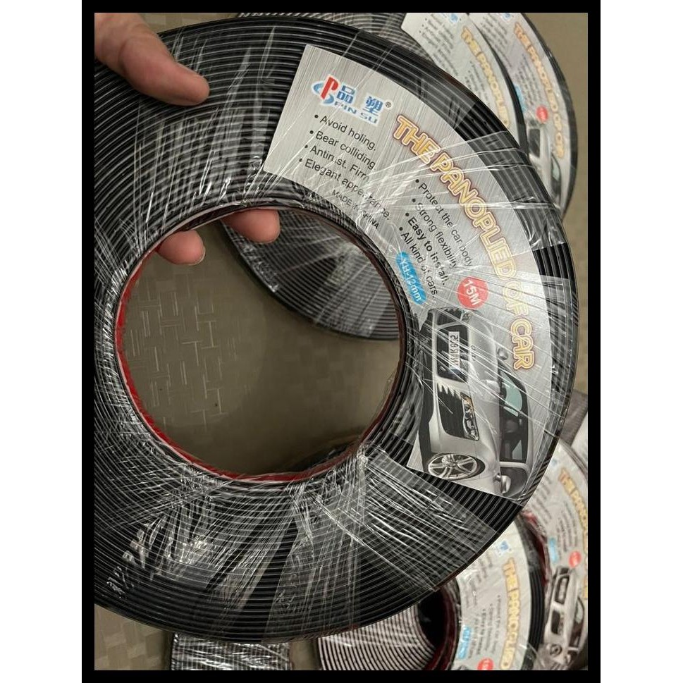 TERBARU LIS MOLDING HITAM MOBIL UNIVERSAL 