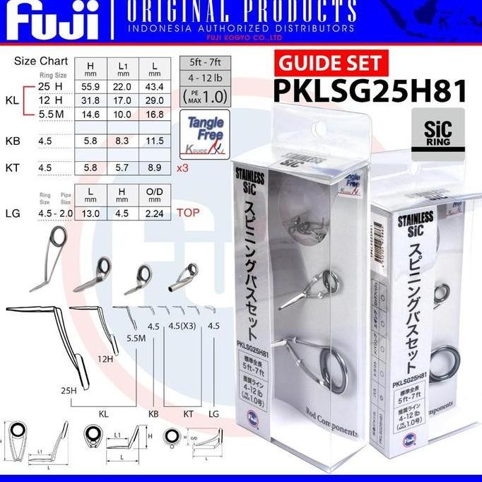 Set Ring Guide Fuji SiC / Cincin Fuji / Ultra Light / Cast Spinning