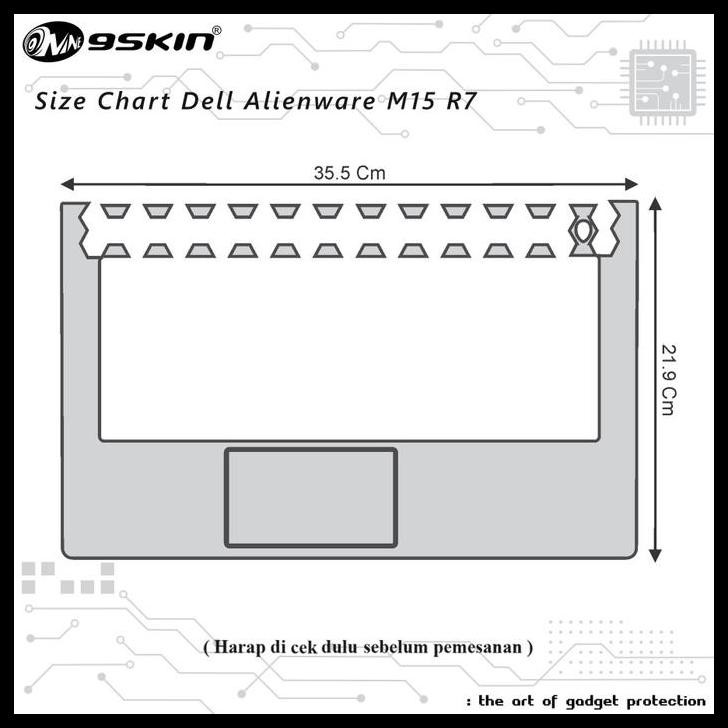 GRATIS ONGKIR SKIN PROTECTOR DELL ALIENWARE M15 R7 15.6 INC 3M SPECIAL