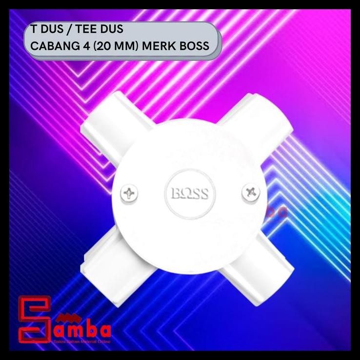 

GRATIS ONGKIR T DUS / TEE DUS CABANG 4 (20 MM) MERK BOSS !!!!