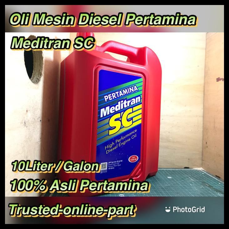 TERMURAH OLI MESIN DIESEL PERTAMINA MEDITRAN SC 10LITER 100% ASLI 
