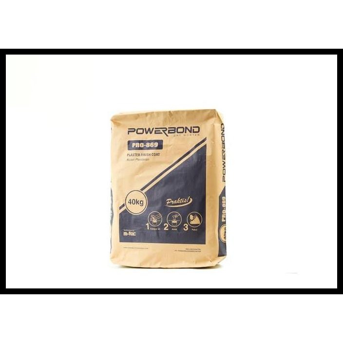 HOT DEAL POWERBOND PRO 869 ACIAN PLESTERAN 40KG HARGA KIRIM KE JABODETABEK 