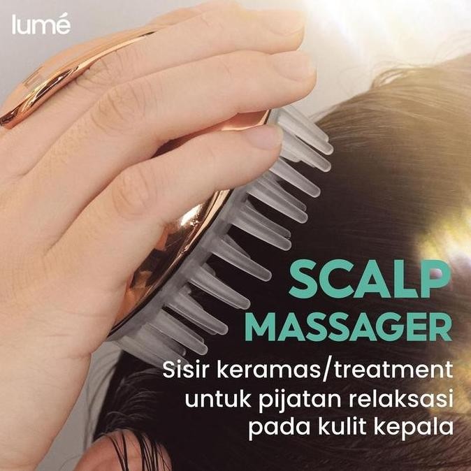 

LUME SCALP BRUSH MASSAGER LUMECOLORS SISIR PIJAT KERAMAS SHAMPOO KEPALA MENSTIMULASI PERTUMBUHAN RAMBUT Silikon HS