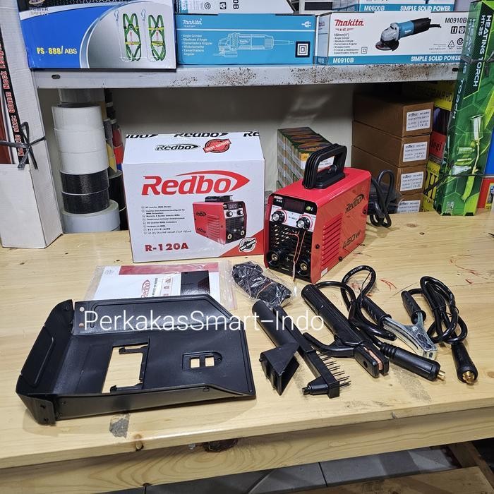 Redbo Mesin Las Mma 120A Merah 450 Watt/Travo Las 120 A Redbo R-120/Trafo Las 120 Ampere/Inverter We