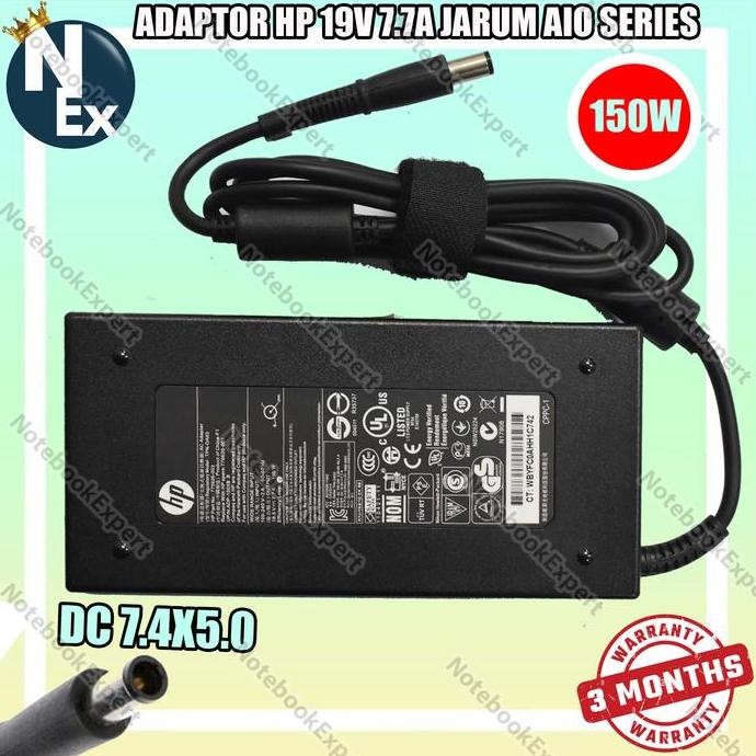 Adaptor / Charger HP ORIGINAL 19V~7.69A (7.4*5.0mm) 150Watt / TPC-CA52 HIGH QUALITY