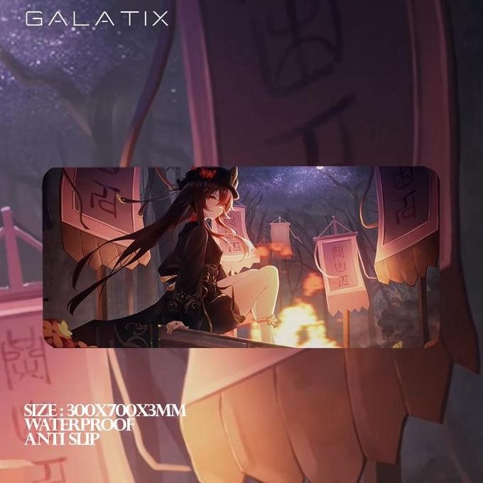 MOUSE PAD GENSHIN IMPACT HOYOVERSE MOUSEPAD ANIME XL XXL WATERPROOF BAAL AYATO GUANYU YOIMIYA HUTAO 