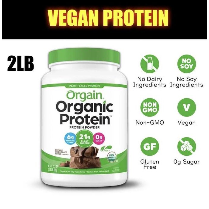 

Orgain Vegan Plant Protein Powder 2Lbs (ALL VARIANT)