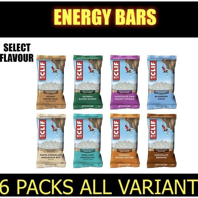 

CLIF Bar Energy Bar 6 Pack (Select Flavour) Original