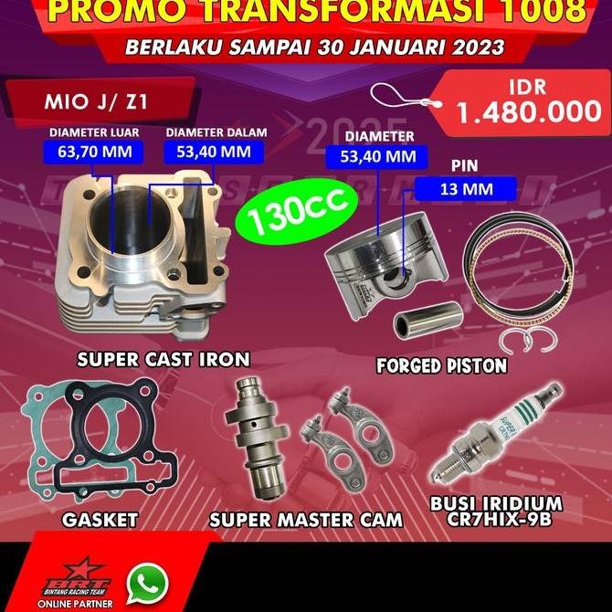 Paket Bore Up BRT Mio J - Jupiter Z1 53.4