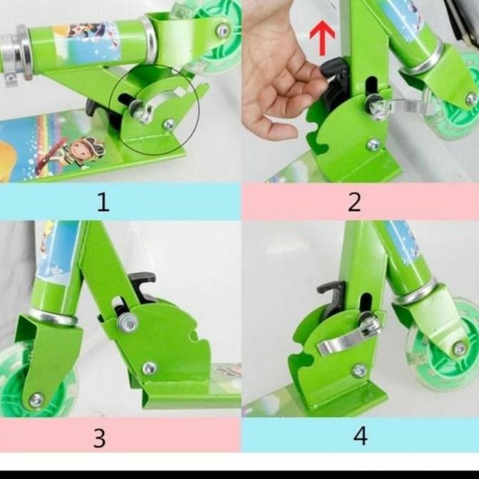 skuter 3 roda buat anak otoped scooter anak khusus pink