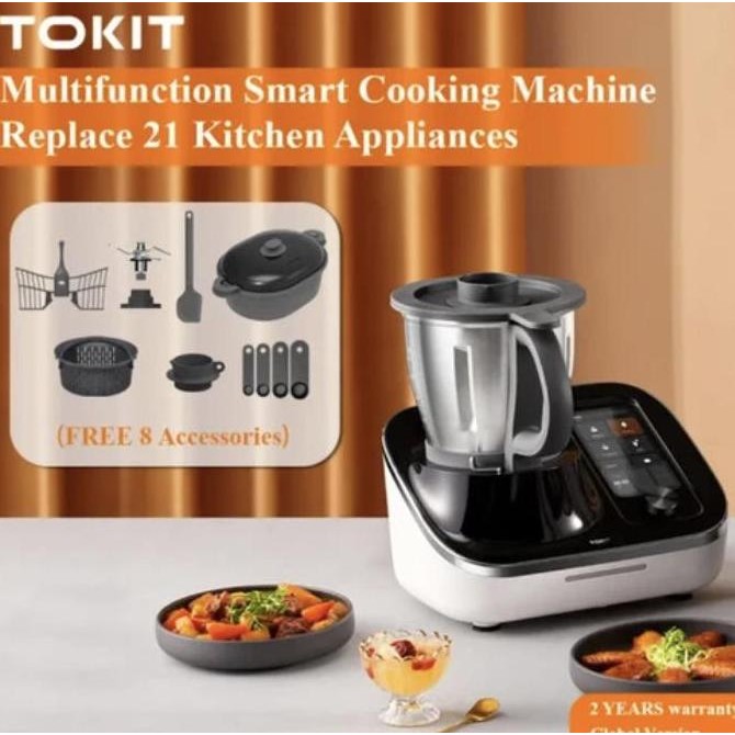 

TOKIT Omni Cook Robot All-in-1 Cooker Food Processor - 8 Accessories