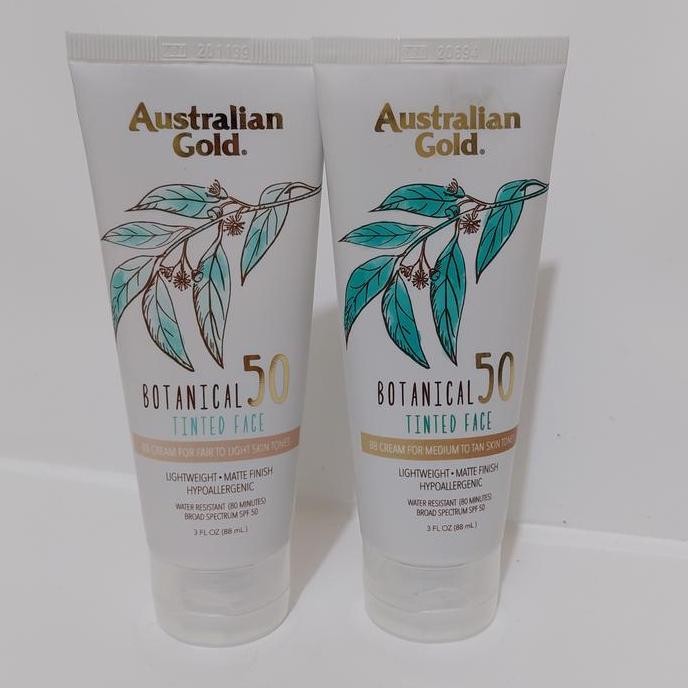 AUSTRALIAN GOLD BOTANICAL SPF 50 TINTED FACE SUNSCREEN LOTION 89ml