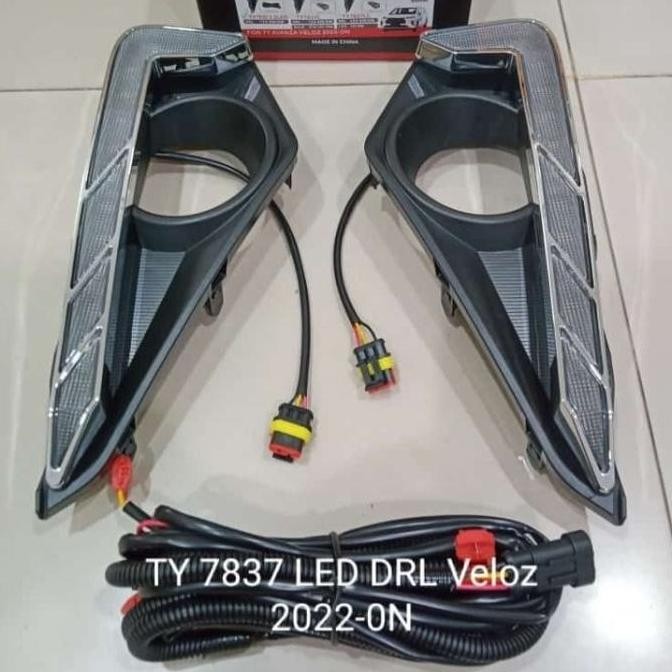 Foglamp Drl Lampu Drl Ring Cover Drl Toyota Avanza Veloz Tahun 2022 2023 2024 ( Set/ Running )