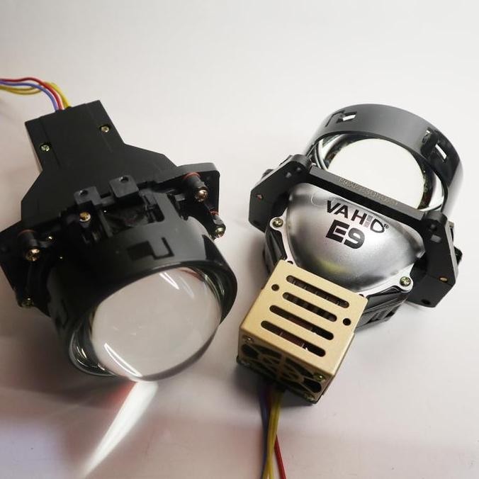 Bi-LED E9 Suass Dual Core Lens | 3 inch LED Projector Vahid 55 Watt