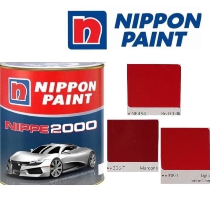 

BEBAS ONGKIR - Nippe 2000 Red Chilli NP454 Nippe Red Chili NP 454 Merah 1Ltr Nippon Paint