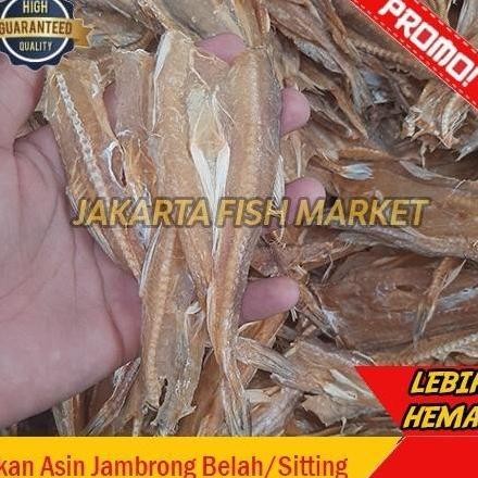 

Ikan Asin Tipis Jambrong Sitting Siting Belah Asin Tipis Super 500gr
