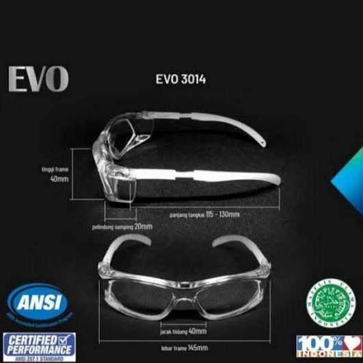 ready kacamata apd safety lensa photocromic