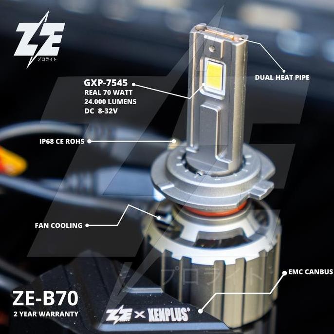 ZEUS x XENPLUS ZE-B70 Super Brht LED H4, H11, HB3, HIR2