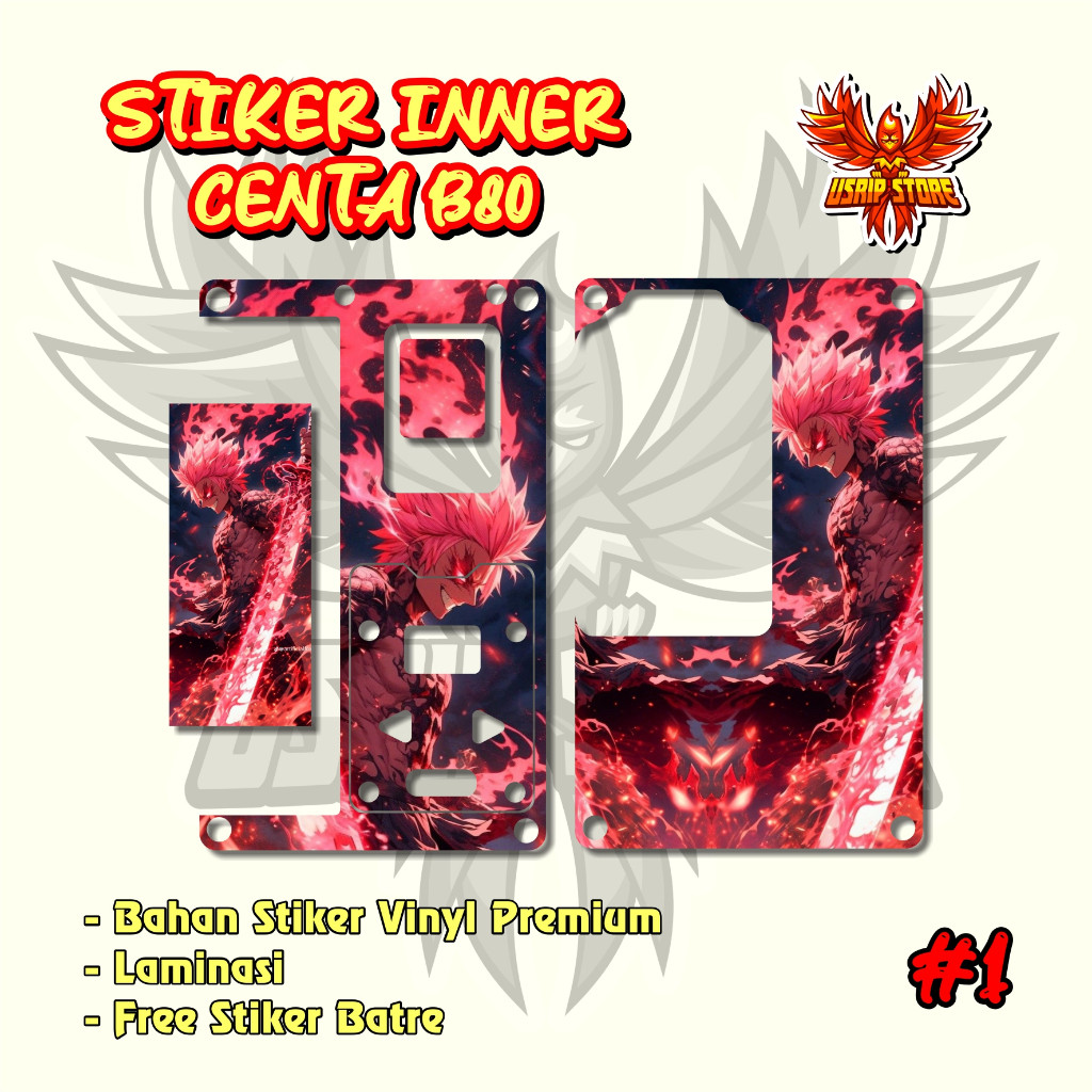 

*2Piece* Stiker Be Delapan Puluh Part 2 B80 01 Garskin Stiker Casing Custom Bebas Dan Bayar Ditempat