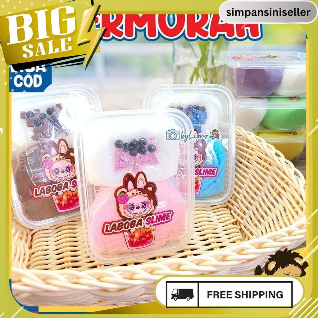 Mainan Slime Laboba Base Tofu Milky 200Ml Siap Kirim