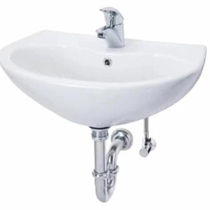 Wastafel Toto Lw240Cj Fullset, Wastafel Toto Lw 240 Cj Lengkap Kran