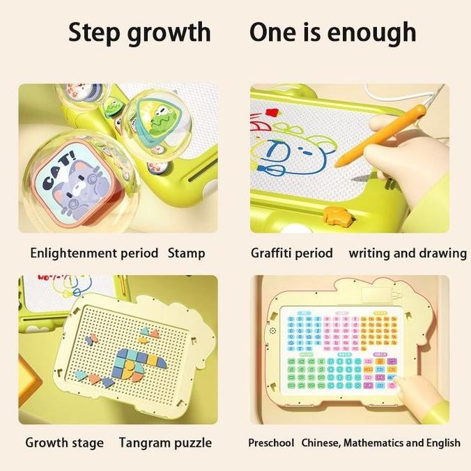 

3 IN 1 Multifungsi Meja Belajar Anak Papan Gambar Papan Tulis Gambar Magnetik Writing Drawing Board GGS