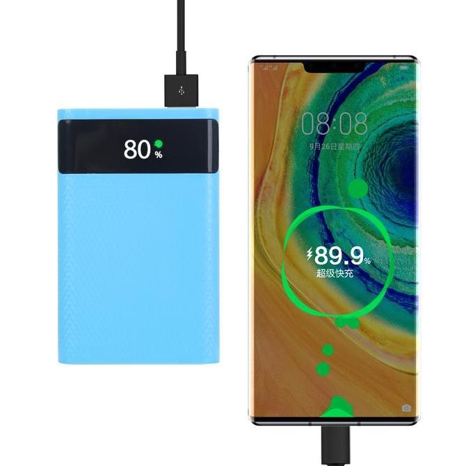 4 SLOT KOTAK BATERAI 18650 POWERBANK USB TYPE C - 22.5W FAST CHARGING PD/QC3.0 BATTERY CASE SOLDER F