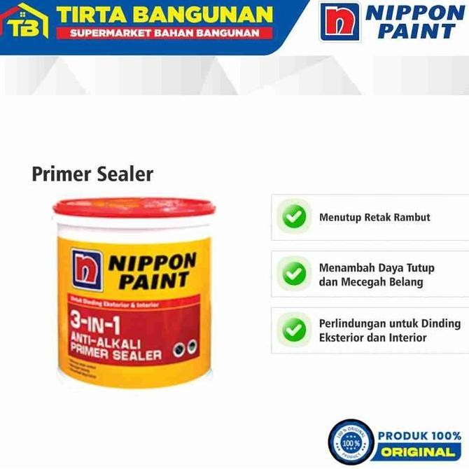 Nippon Paint 3-In-1 Anti-Alkali Primer Sealer / Cat Dasar Interior Dan Exterior 2,5 Liter
