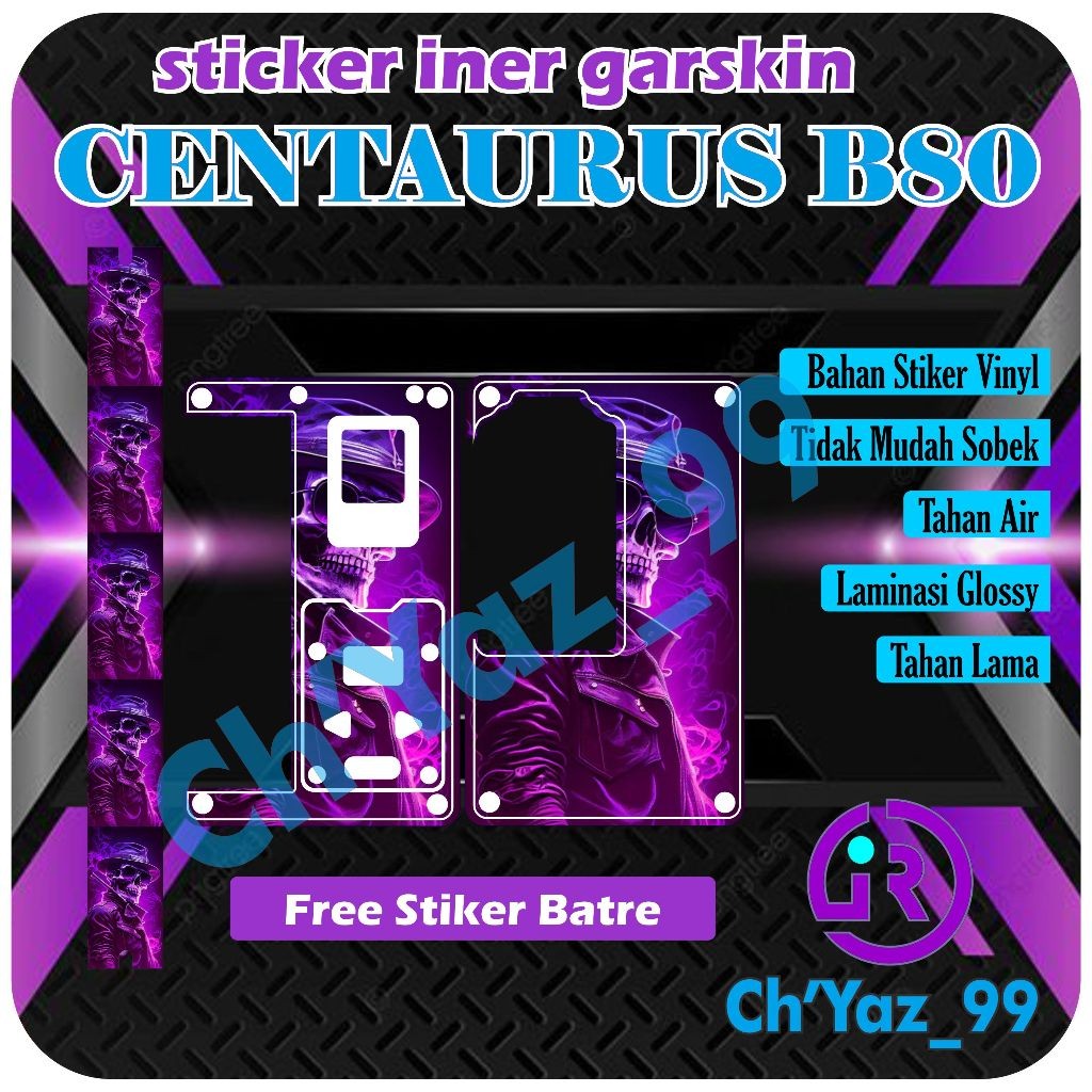 

*2Piece* Chyaz99 B80 Iner Glossy Laminasi 5 Garskin Stiker Casing Custom Bebas Dan Bayar Ditempat