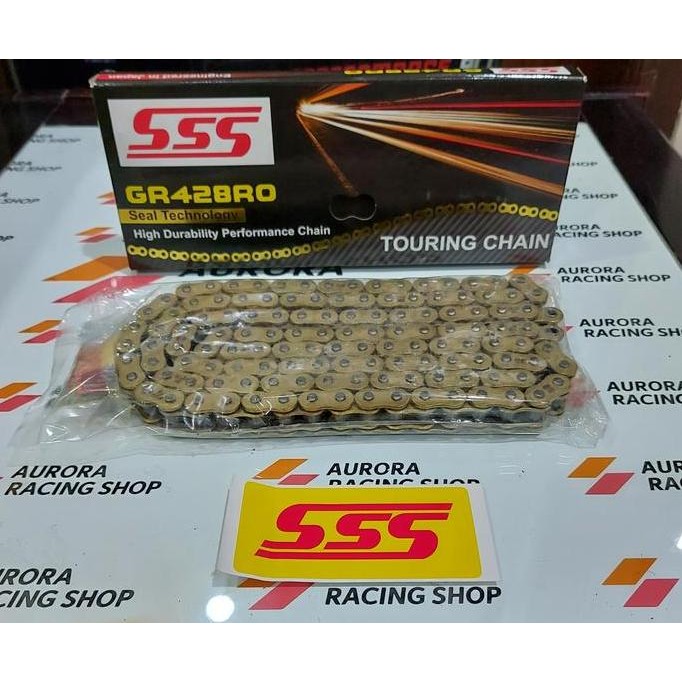 Rantai Sss 428 Ro  -130L / 140L Gold (  Oring )