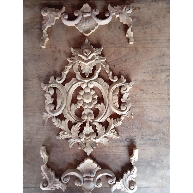 Tempel Ukir | Tempel Ukir Kayu Jati | Hiasan Dinding Ukir | Tempel Dinding Ukir Kayu | Lis Kayu Jati