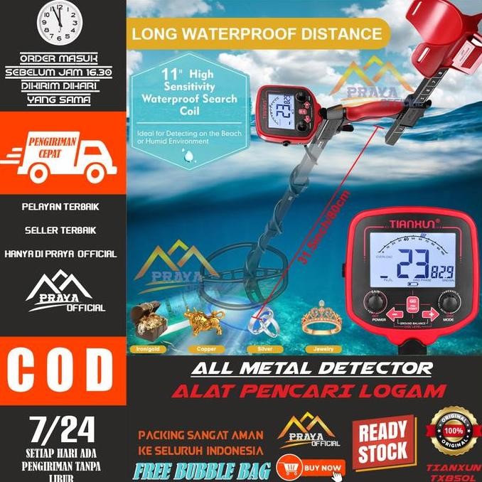 Tianxun Tx850 Plus Tx-850 Plus Metal Detector Detektor Logam Emas Kualitas Terbaik Harga Termurah
