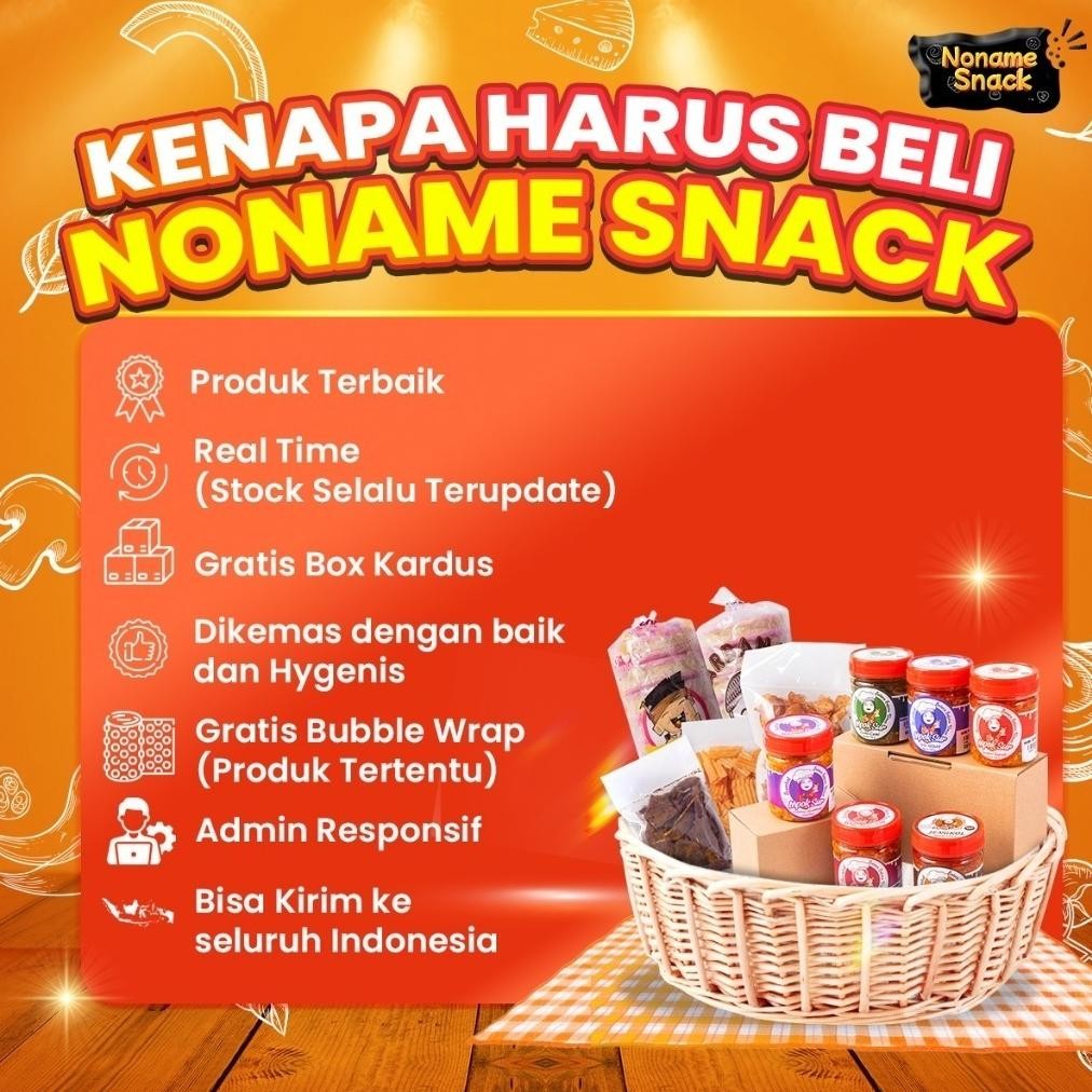 

Noname Snack - Keripik Pisang Manis Gp Cemilan Grosir 200Gr