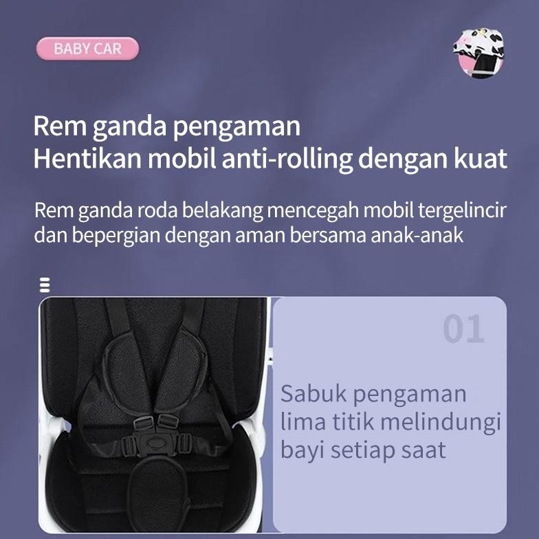 FLYBB kereta dorongan bayi lipat traveling stroller bayi dapat dilipat duduk 2arah Exotic