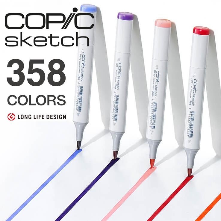 

Copic Sketch Graphic Marker Alcohol Based Dye Ink Refillable Satuan DiM