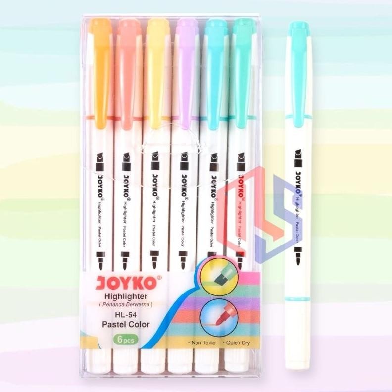 

Highlighter/Penanda Joyko Pastel 6 Warna (1 Set) HL-54 DiM