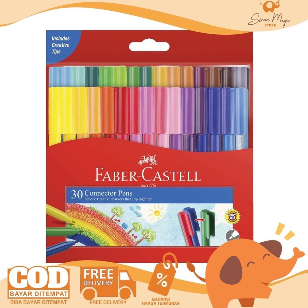 

Faber Castell Connector Pens 30 Color Spidol Warna Murah Berkualitas DiM