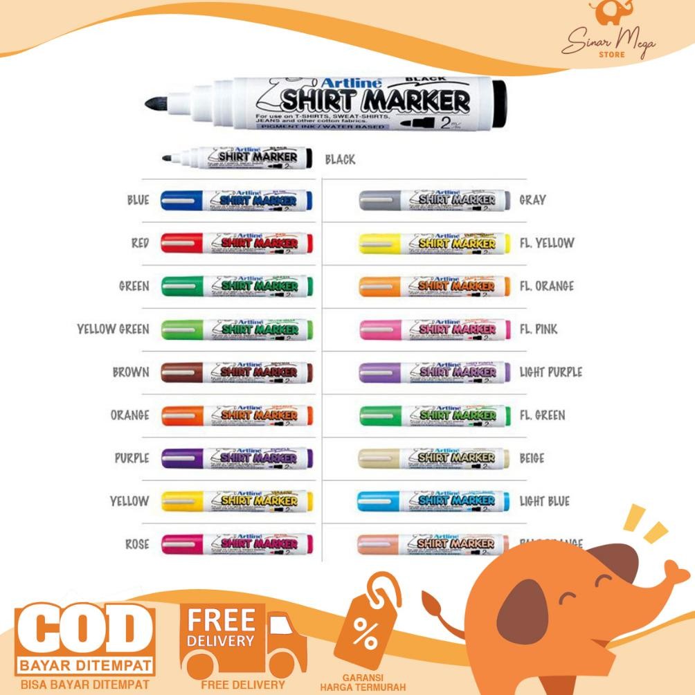 

Artline Shirt Marker Spidol Kain Kaos 2.0 / Fabric Marker DiM