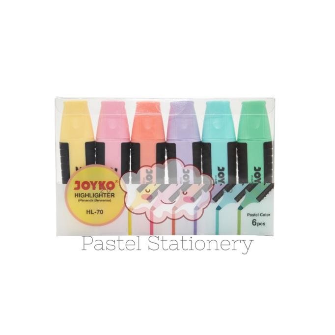 

Highlighter Joyko Set Pastel Color HL-70 - Penanda Berwarna Joyko DiM