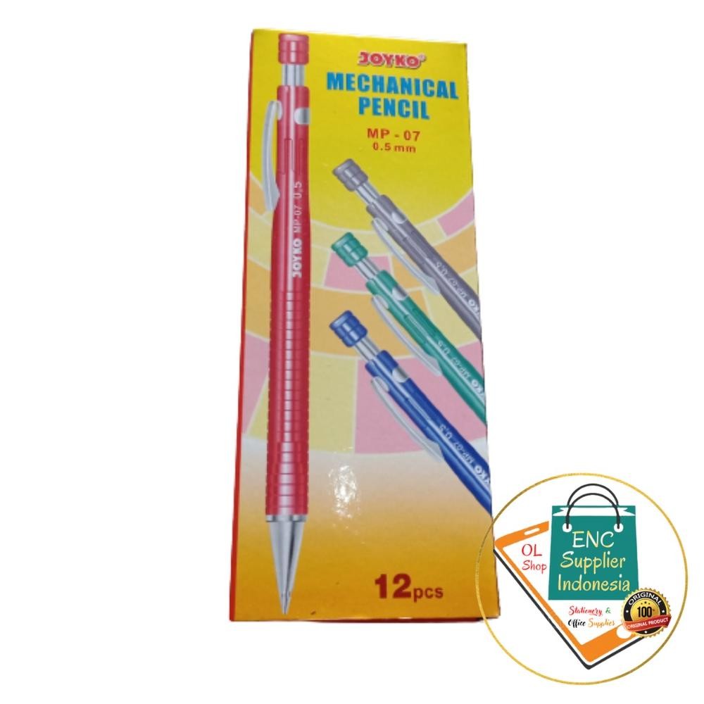 

joyko 6 buah Pensil Mekanik 0.5 Mechanical Pencil MP-07 0.5mm per 6 pcs - enc.sup DiM