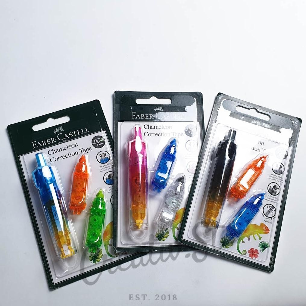 

FABER CASTELL Chameleon Correction Tape Tip Ex Kertas Tip-Ex DiM