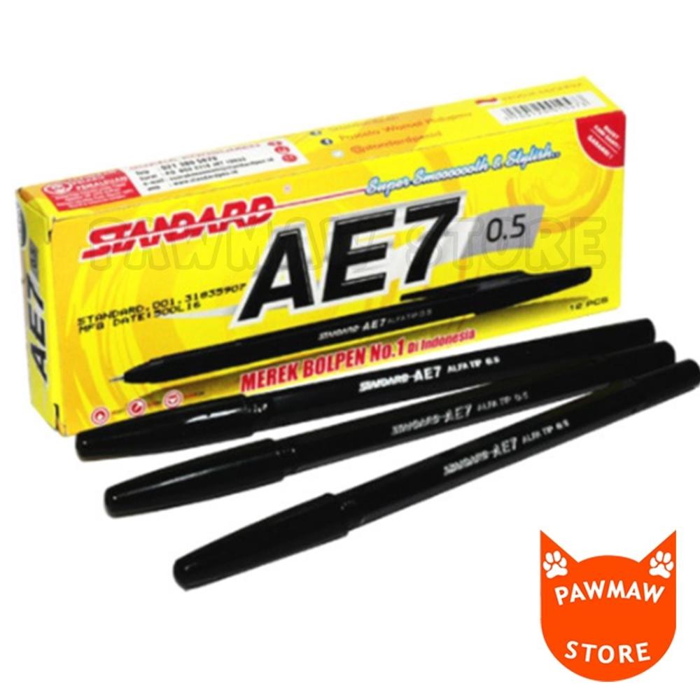 

Pulpen Standard AE7 Hitam ( PACK ) DiM