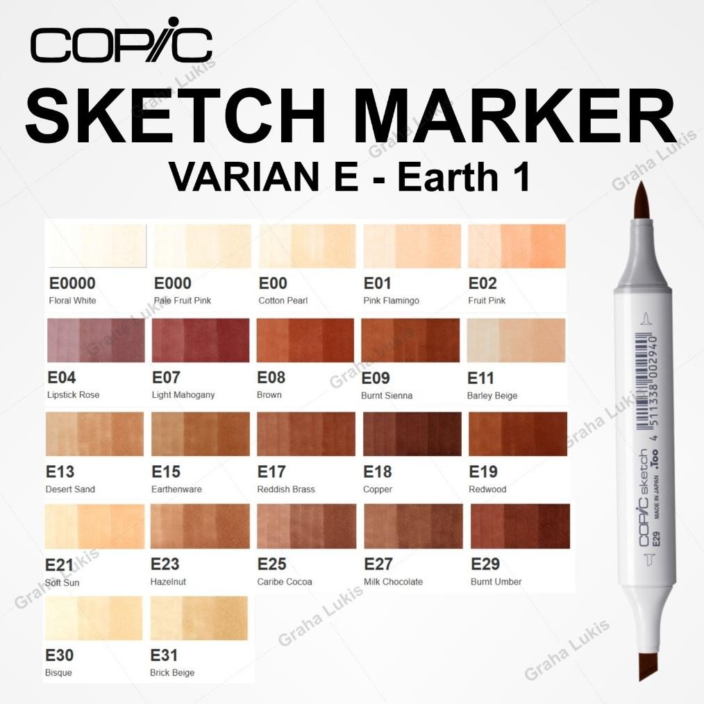 

COPIC SKETCH MARKER VARIAN E - Earth 1 DiM