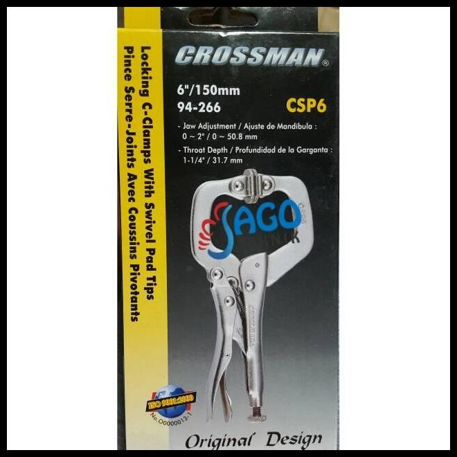 BEST DEAL TANG BUAYA MODEL CLAMP C (LOCKING C-CLAMP WITH SWIVEL) 6INCH CROSSMAN 