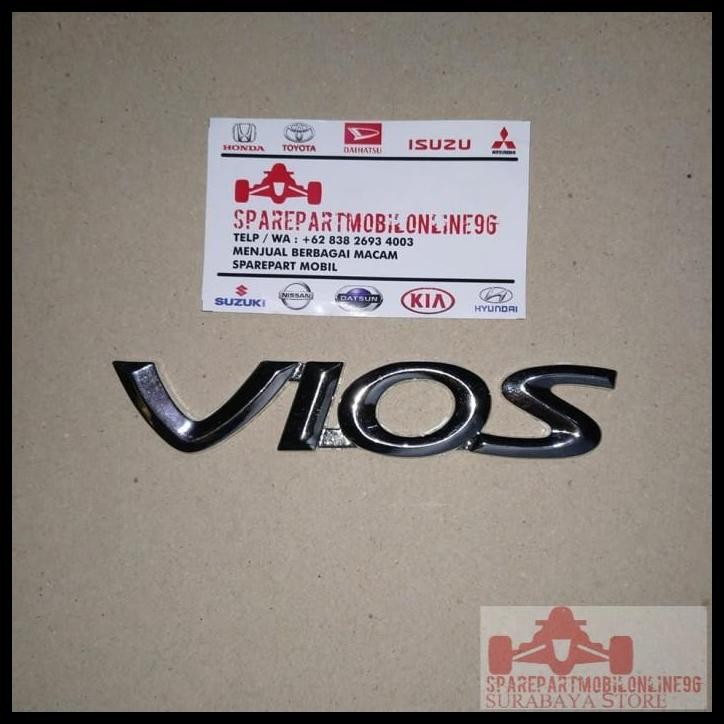 DISKON EMBLEM LOGO TULISAN BELAKANG VIOS TOYOTA VIOS OEM MURAH 